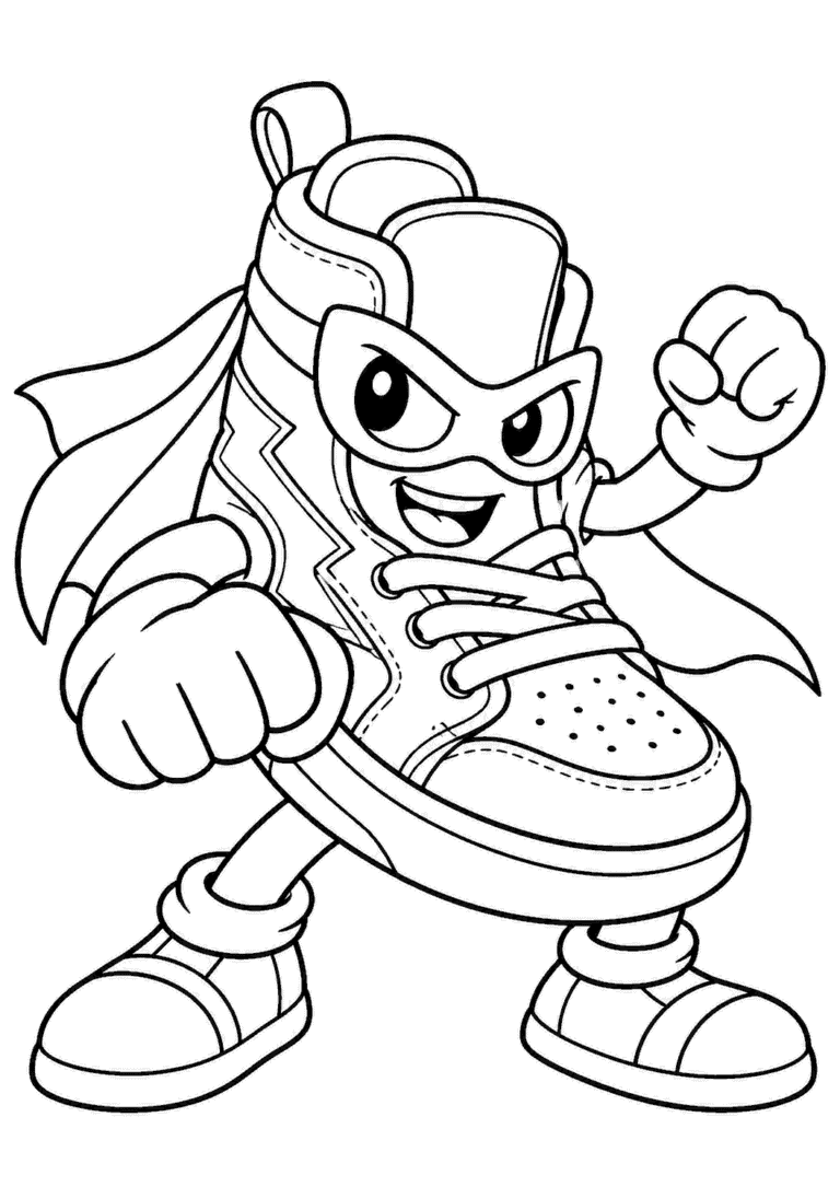 SuperThings — Bohater but — kolorowanka do druku